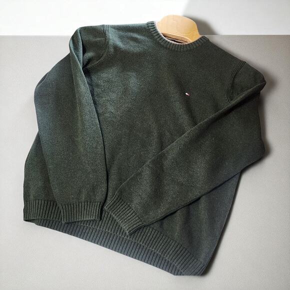 Men's Tommy Hilfiger Sweater Knit Pullover Cotton Preppy Golf Large L - Picture 4 of 6